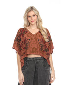 Strawberry Field Scarf Top- OS
