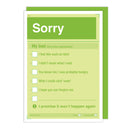 Sorry My Bad Friendship Card