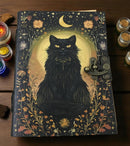 Cat journal Vintage Handmade leather Journal Grimoire Fall