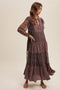 Tiered Lace Maxi Boho Dress