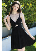 Twist Front Cut Out Dress