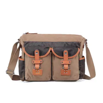 Tapa Two-Tone Canvas Mail Bag