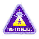 I Want to Believe Iron On Patch