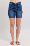 Judy Blue - High Waisted Bermuda's with Back Flap Pocket