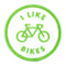 I Like Bikes Iron On Patch