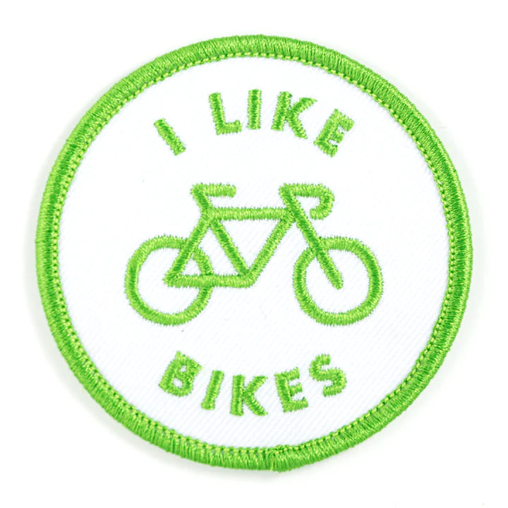 I Like Bikes Iron On Patch