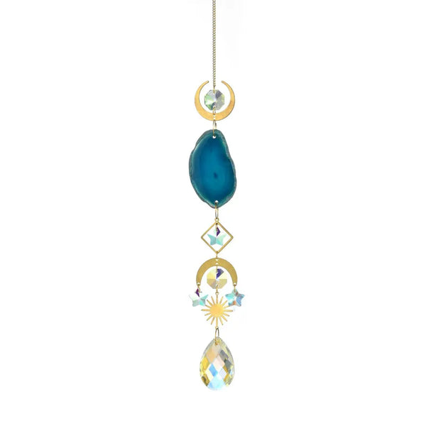 Agate Moon Sun Suncatcher