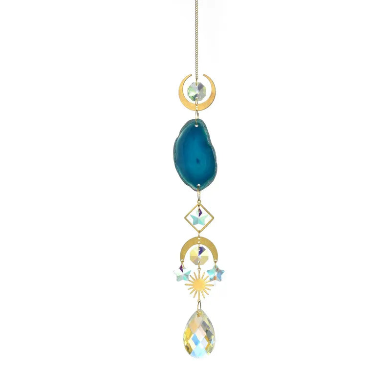 Agate Moon Sun Suncatcher