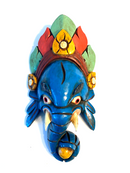 Hand Crafted Wooden Mask of Lord Ganesh