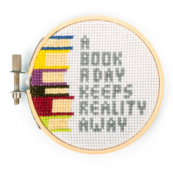 Mini Cross Stitch Embroidery Kit - Books