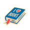 I Heart Books Enamel Pin