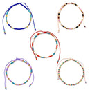 Single Strand Bead Pull Tie Bracelet