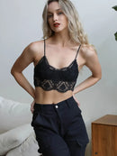 Crochet Lace Overlay Bralette