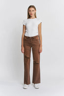 High Rise Wide Leg "Tummy Tuck" Jeans