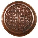 Celtic Knot Carved Wood Plate Stick Burner 5"