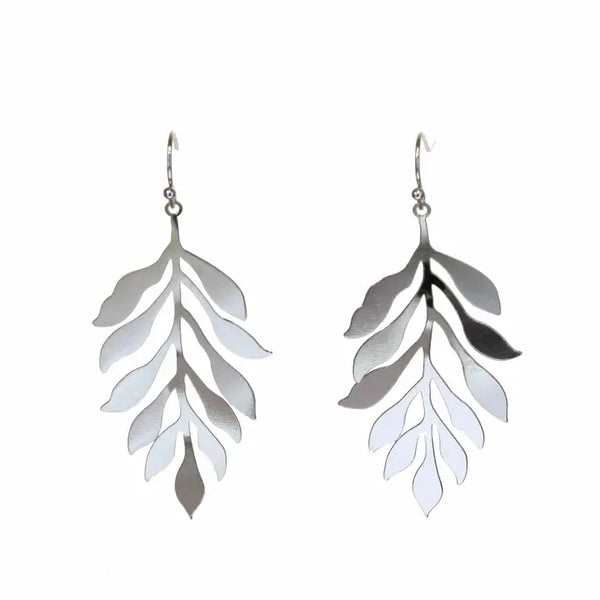 Metal Leaf Earrings