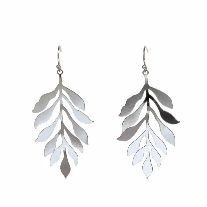 Metal Leaf Earrings