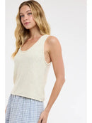 Textured Sweater Tank