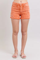 Judy Blue - Peach Dyed Shorts