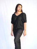 Celine Puff Sleeve Cotton Top