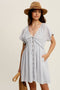 Lace Trim Babydoll Mini Dress
