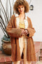 Dropped Shoulder Pocket Cardigan- Burnt Topaz