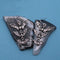 Midnight Flight Silver Triple Bat Earrings