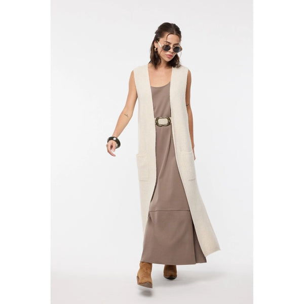 Long Sweater Vest Cardigan