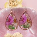 Cottage Floral Daisy Dried Flower Earrings