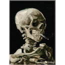 Vincent Van Gogh Skull Magnet