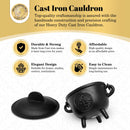 Cast Iron Tree of Life Cauldron with Lid - Small