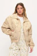 CAT WHISKERS PRINT JACKET