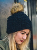 Oversized Chunky Pom Beanie