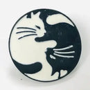 Black & White Cat Hugging Lapel Pin
