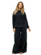 Palazzo Pants Boho Patchwork Vintage Washed- Charcoal