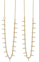 Color Drop Bead Gold Necklace