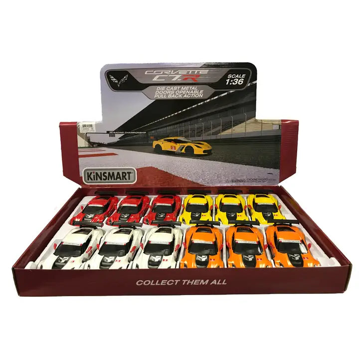 5" 2016 Corvette C7. R Race Car Die Cast Car