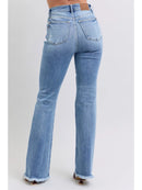 Judy Blue - High Waisted Bootcut with Fray Hem