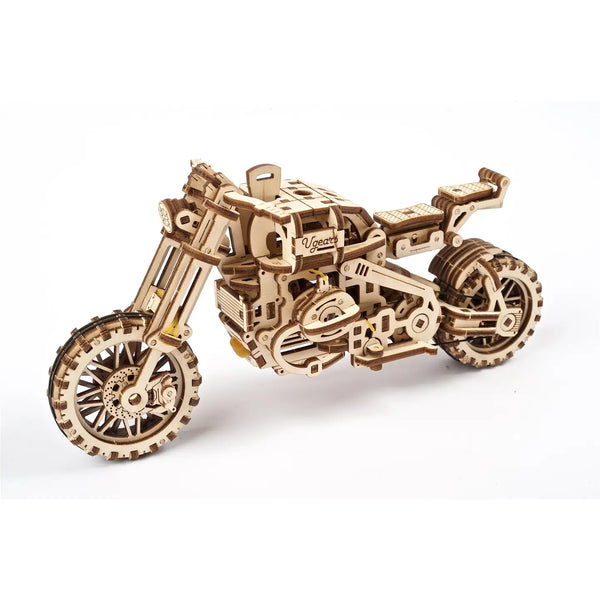 Ugears Motorcycle Scrambler UGR-10 -Wooden 3D Puzzles - Diy