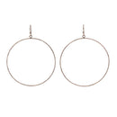 Fine Diamond Cut Wire Hoop Earring