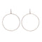 Fine Diamond Cut Wire Hoop Earring