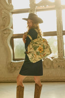 Sunnyfield Cotton Diaper Bag in Ochre Fern