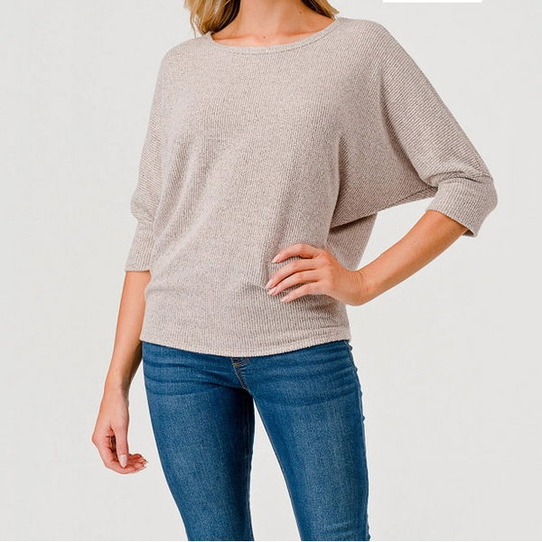 Half Dolman Sleeve Top