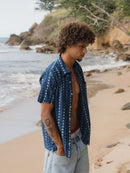 Shadow Delta Mens Short Sleeve Button Down - Organic Cotton