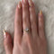 Brass Cradled Moonstone Ring