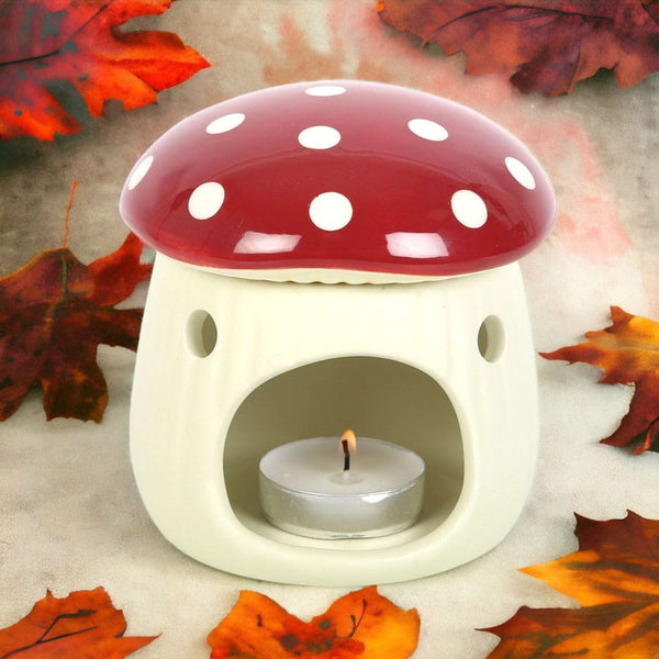 Ceramic Mushroom Shaped Candle Holder