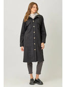 Twofer Hoodie Solid Coat