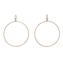 Fine Diamond Cut Wire Hoop Earring