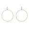 Fine Diamond Cut Wire Hoop Earring