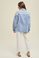 Frayed Denim Shacket